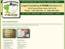 Tablet Screenshot of loganinsulatingandfoam.com